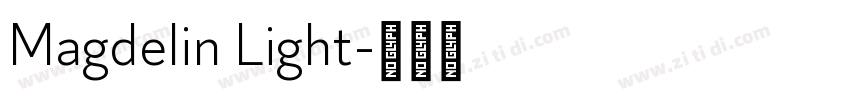 Magdelin Light字体转换